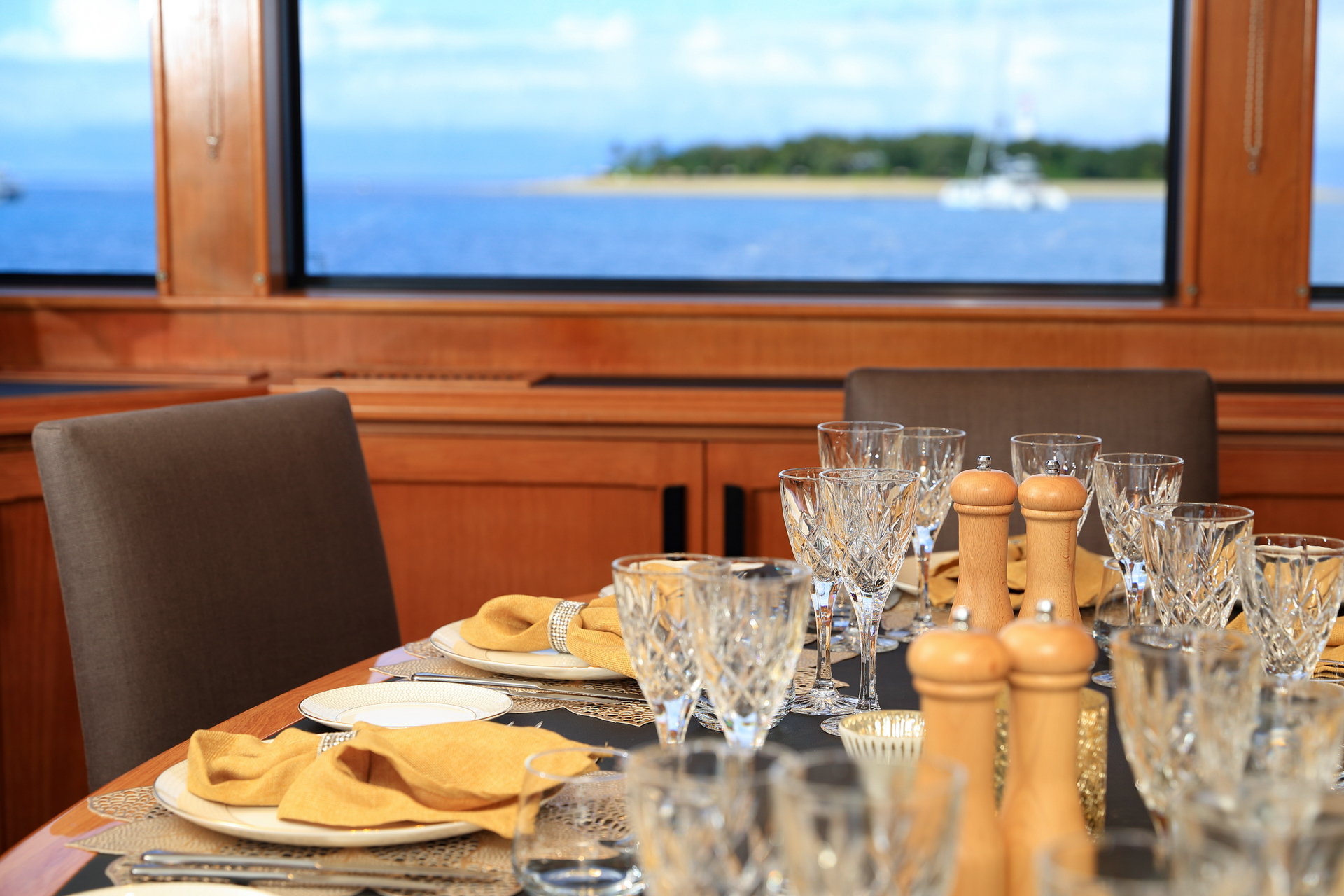 YOTSPACE superyacht voyages - Phoenix One - Dining Table