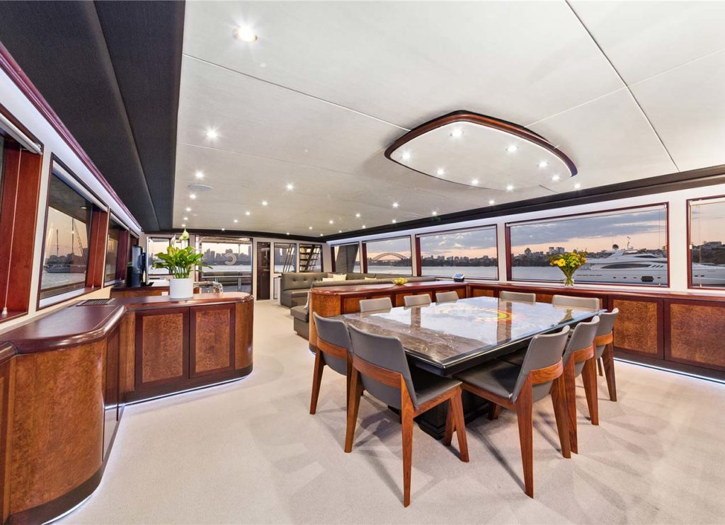 YOTSPACE - Superyacht Voyages - Corroboree - Dining Salon-min