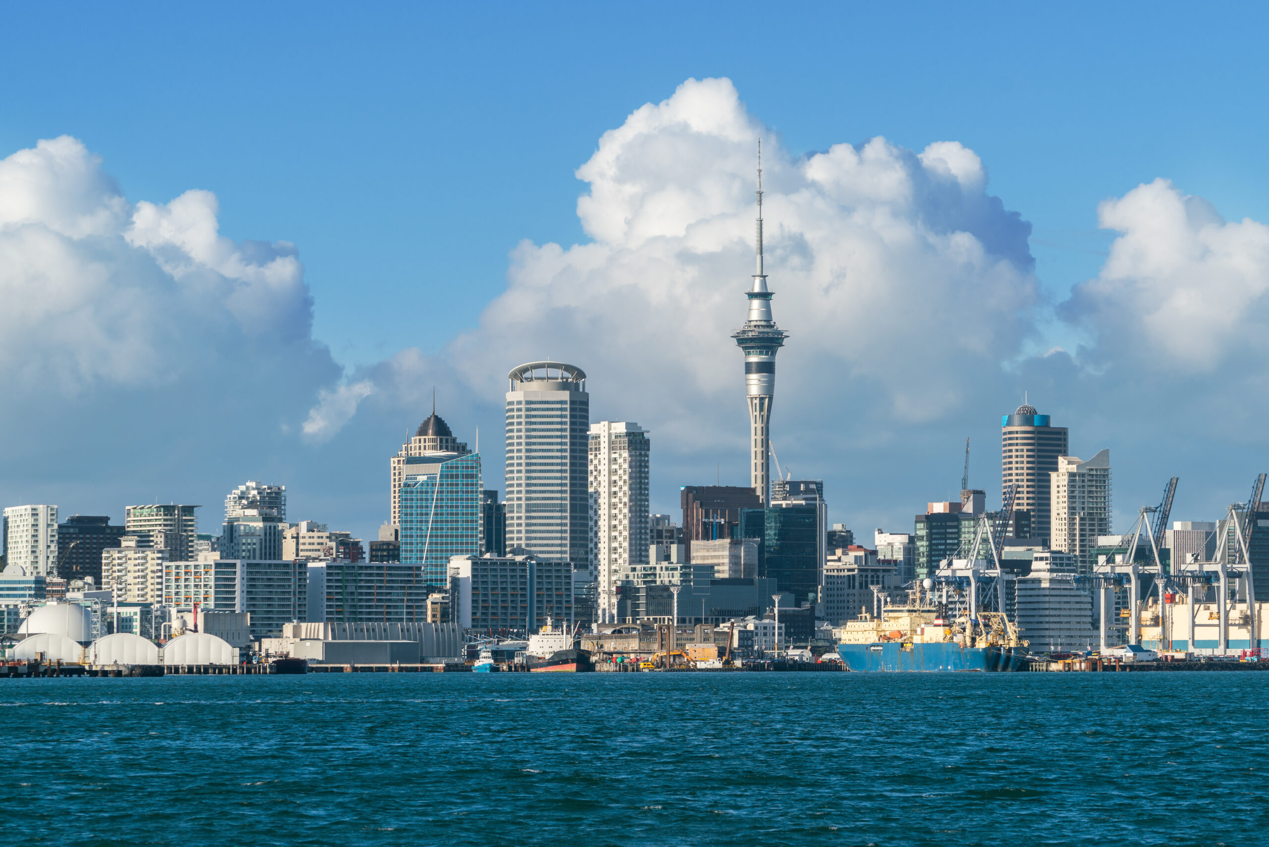 Auckland,City,Skyline,,New,Zealand.