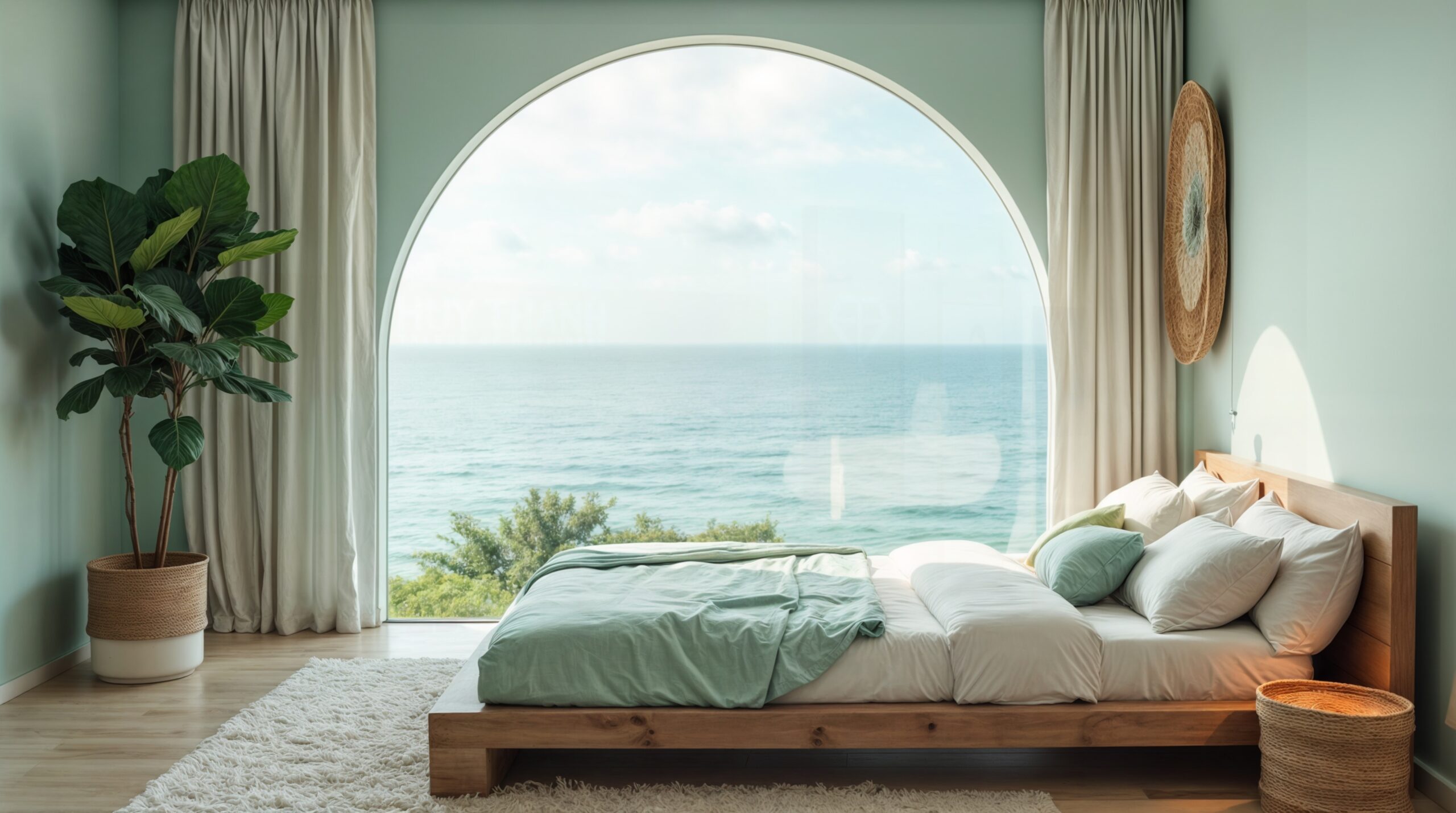 Tropical,Summer,Background,With,Plaster,Wall,,Pool,Water,And,Palm