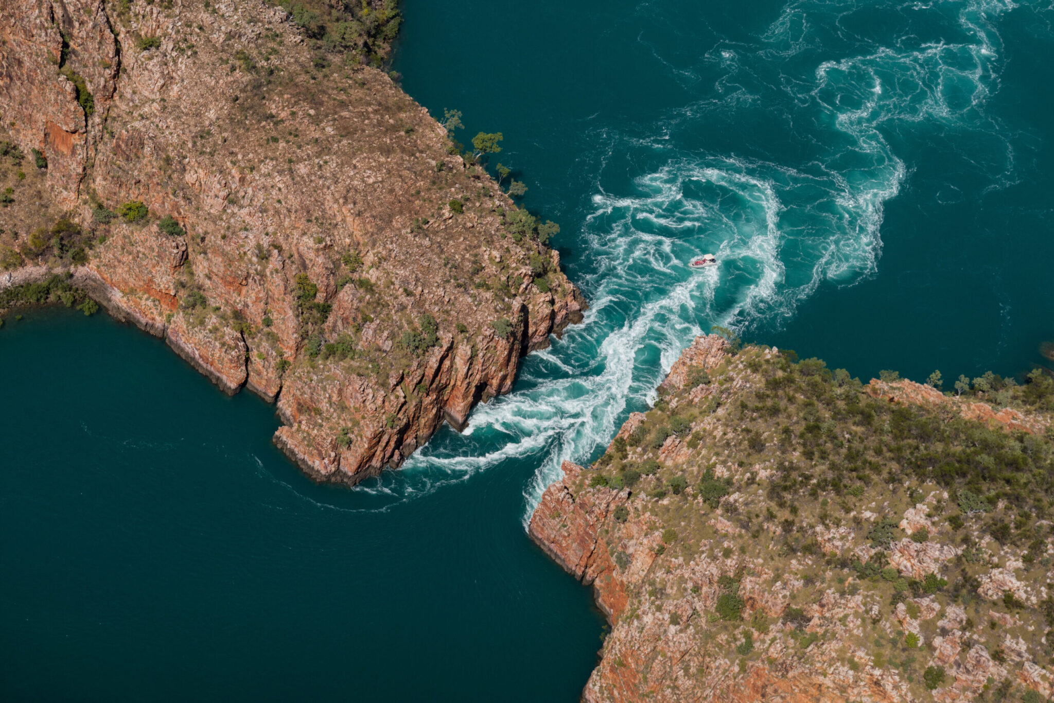 Horizontal,Waterfall,,Talbot,Bay,And,Mclarty,Range