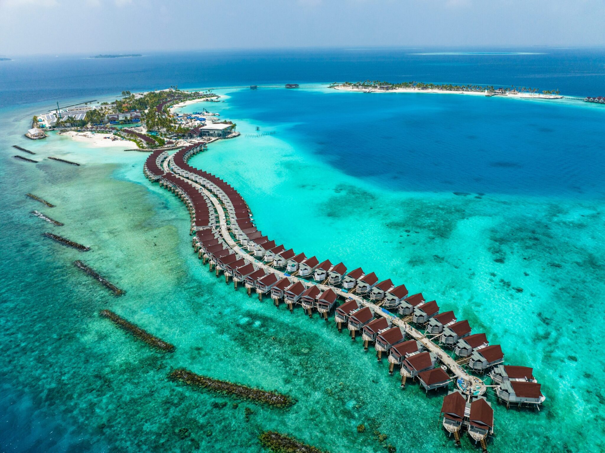 Aerial,View,,Maldives,,North,Malé,Atoll,,Indian,Ocean,,The,Newly