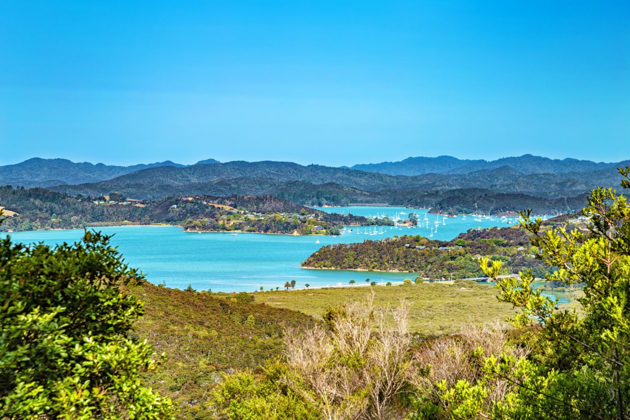 Paihia,Bay,,North,Island,,New,Zealand,,Oceania.,Paihia,Bay,Seen
