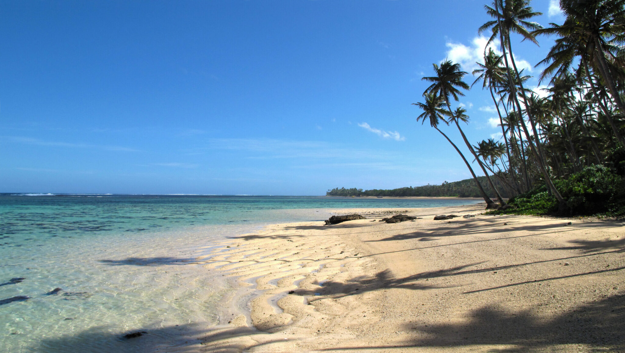 Fiji,Island,Best,Beach,With,White,Sands,And,Palm,Trees