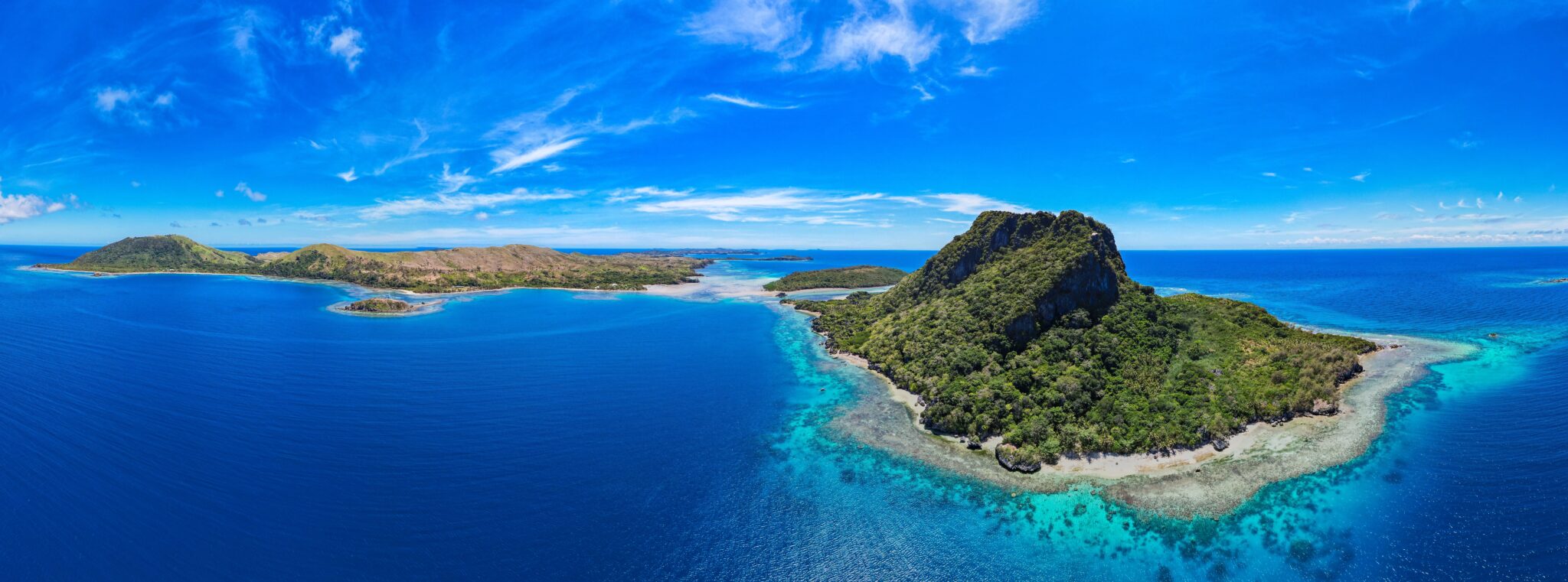 Aerial,View,Of,The,Sawa-i-lau,Caves,In,The,Yasawa,Islands,