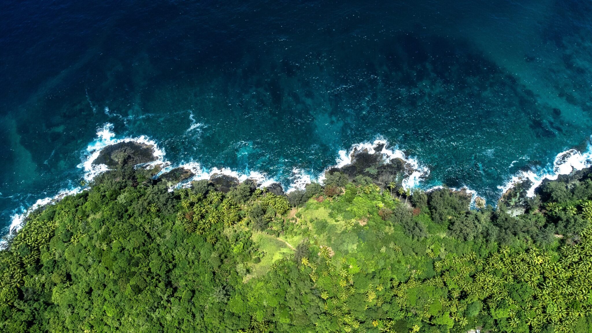 Aerial,Of,Gona,Bara,Bara,Island,In,Milne,Bay,Province
