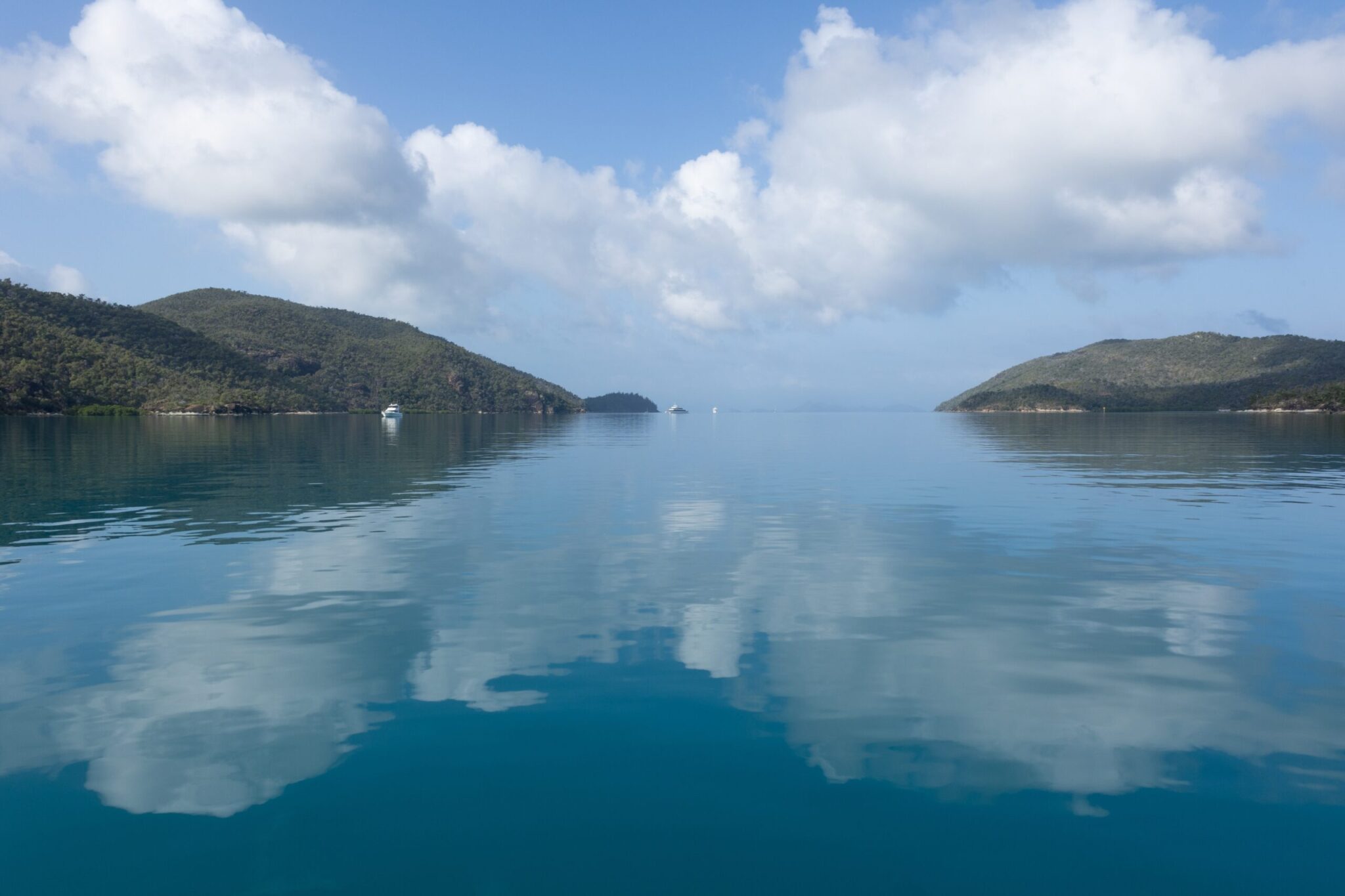 Beautiful,Still,Waters,In,Nara,Inlet,,So,Calm,The,Clouds