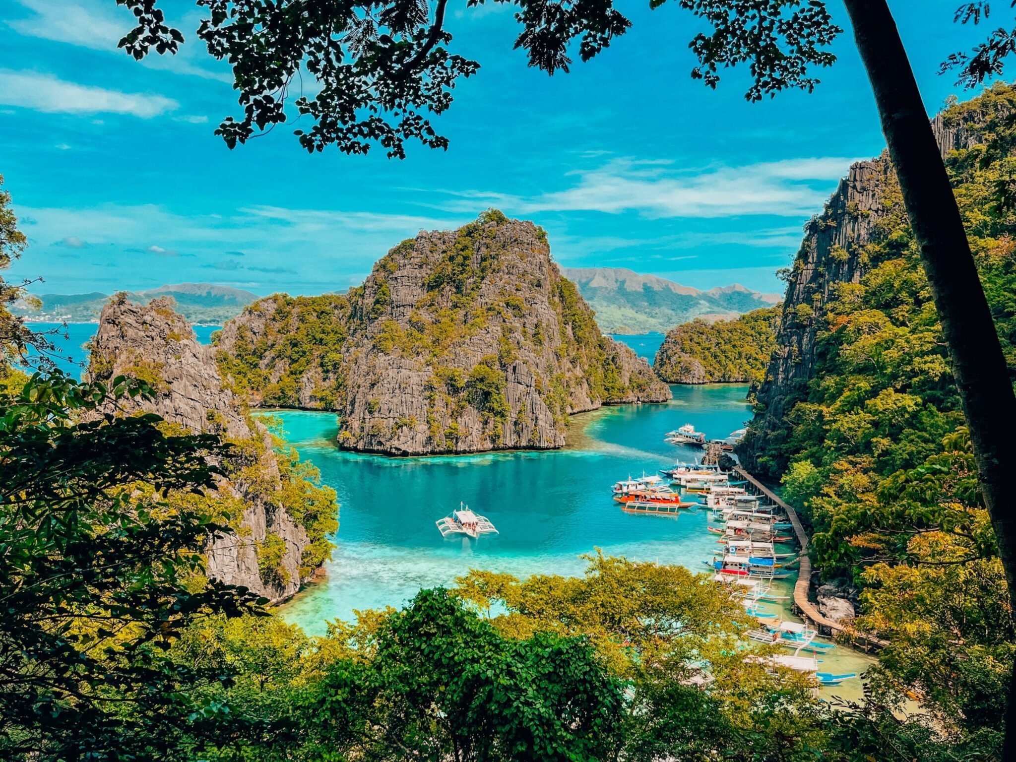 Aerial,View,Of,Kayangan,Lake,In,Coron,,Philippines.,Crystal,Clear