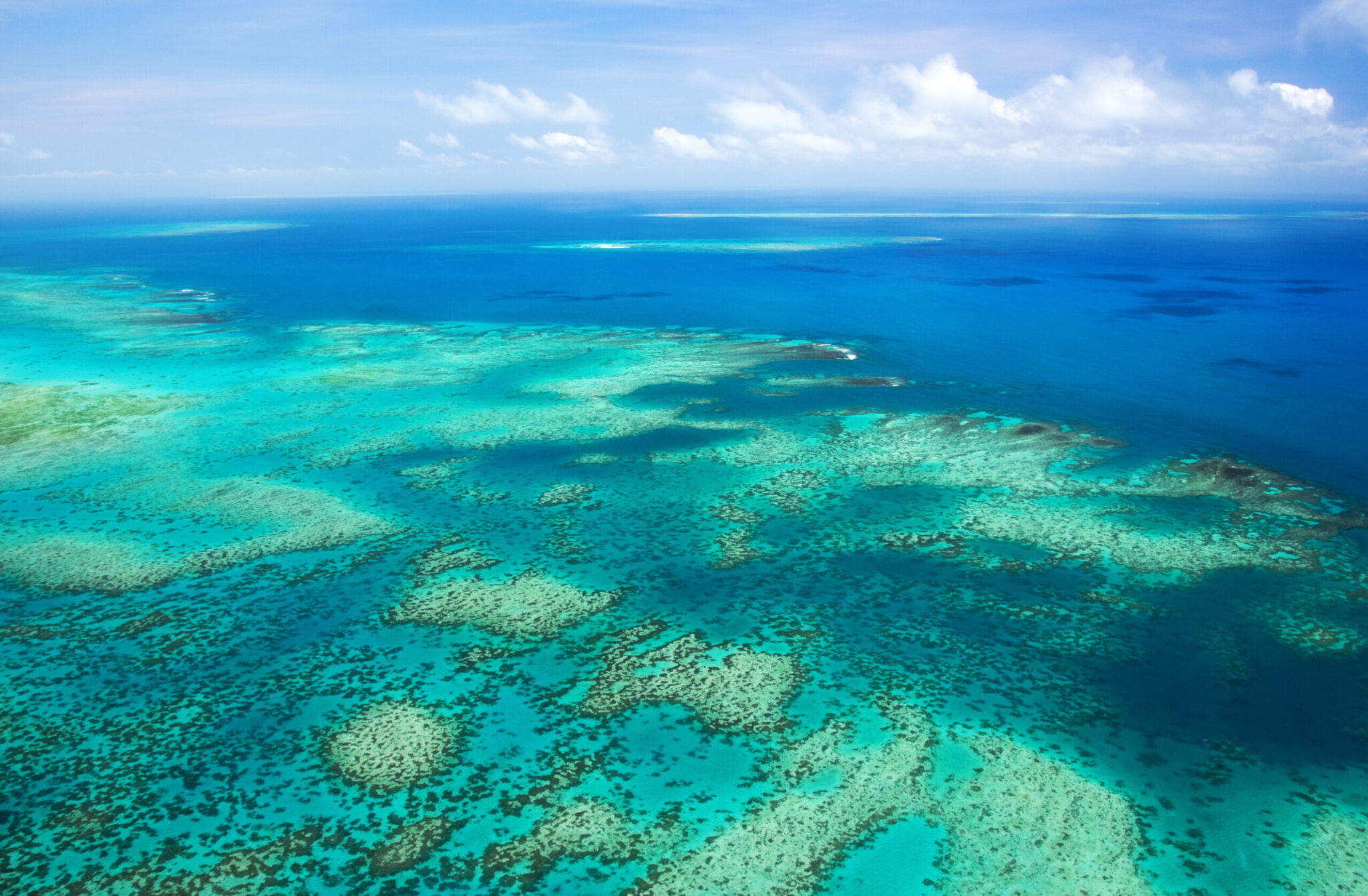 Aerial,View,Of,A,Great,Barrier,Reef