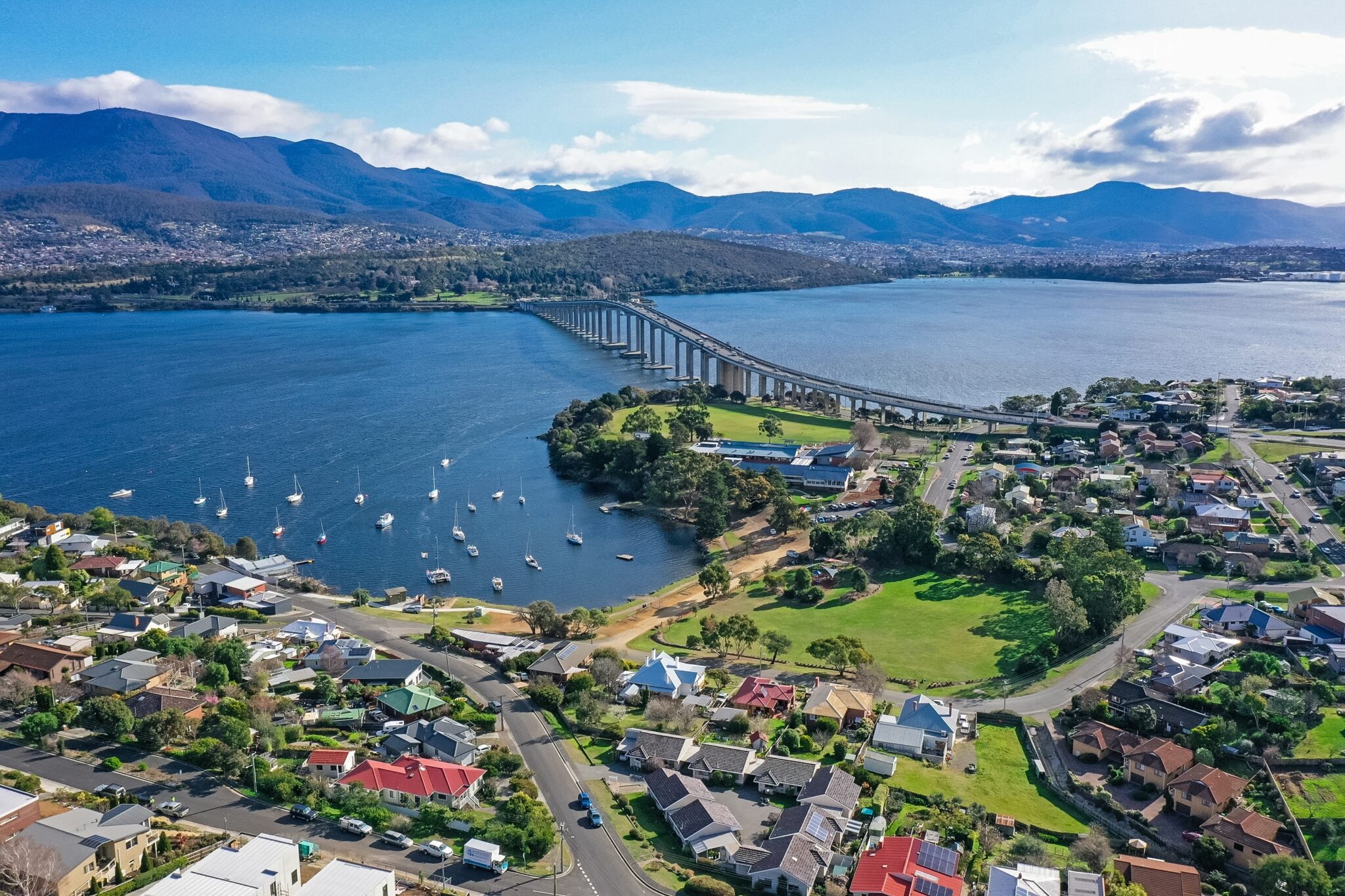 Hobart,,Tasmania,,Australia,August,9,,2023,Aerial,View,Of,The