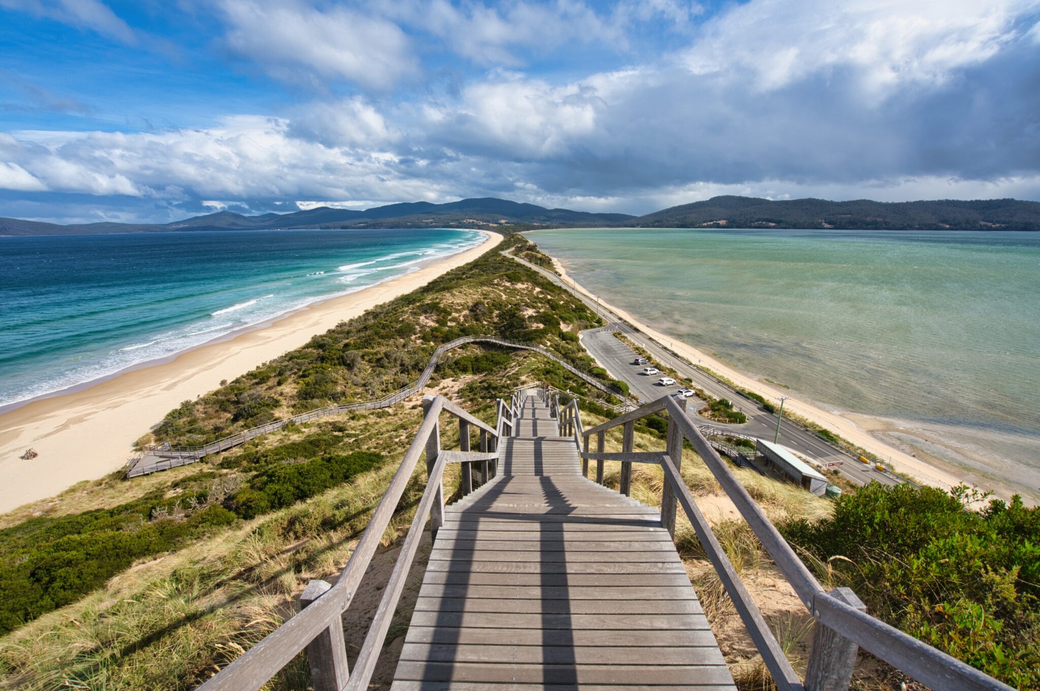 Bruny,Island,The,Neck,Boardwalk,Lookout,View,Tasmania,Australia,Landscape