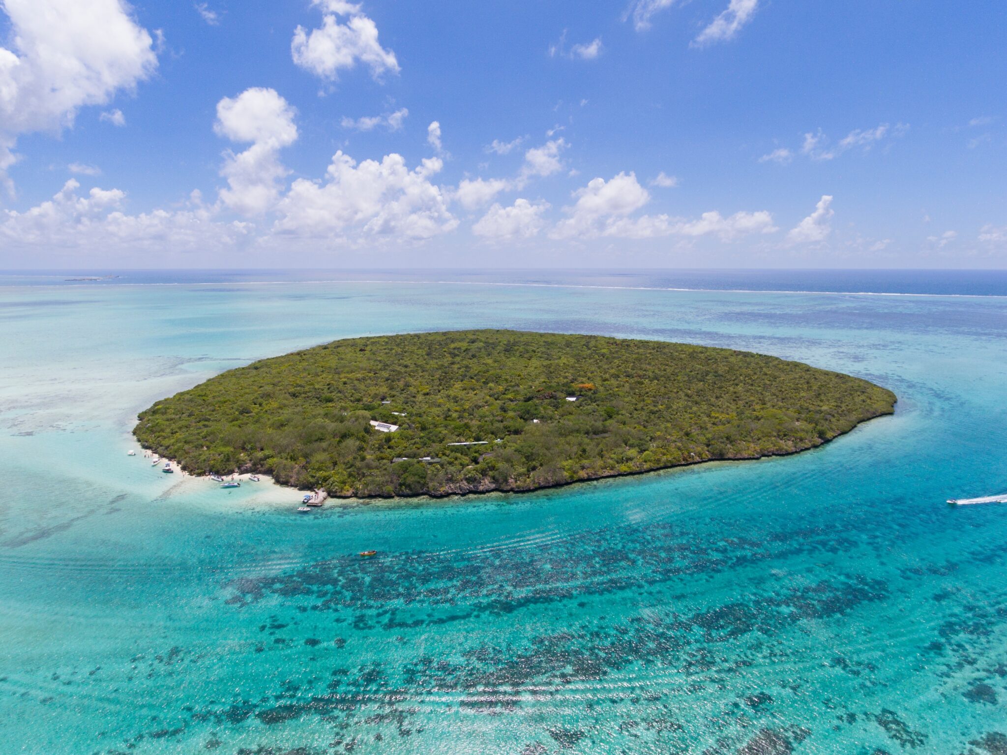 Aerial,View,Of,Ile,Aux,Aigrettes,,A,Small,Beautiful,Island