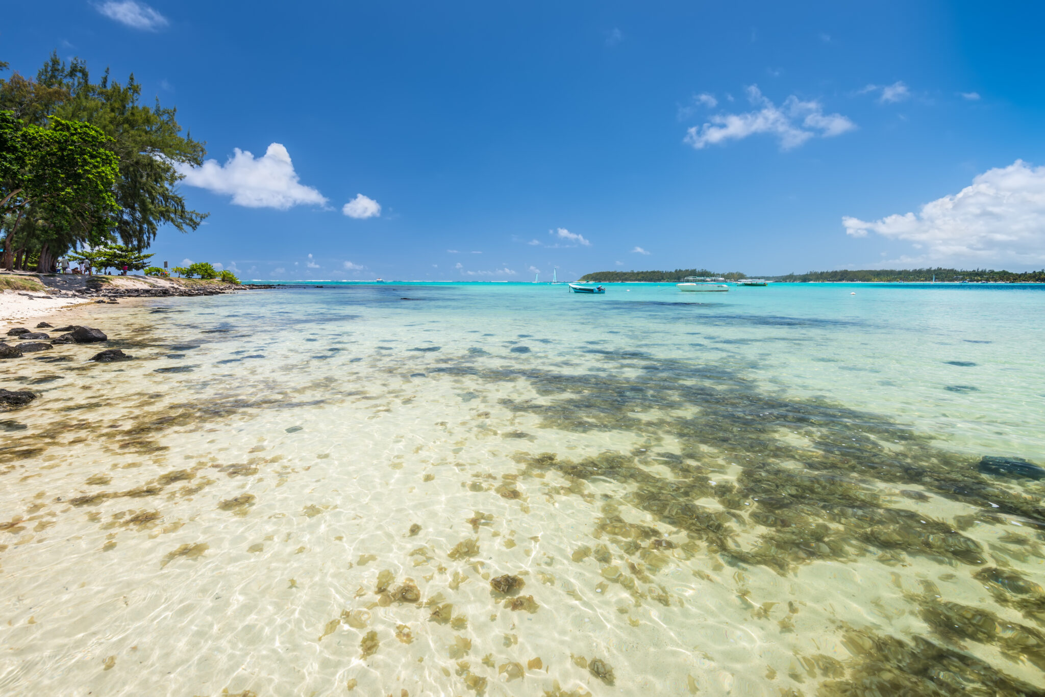 Wide-angle,View,Of,The,Blue,Bay,Marine,Park,,Mauritius,,Mahebourg,
