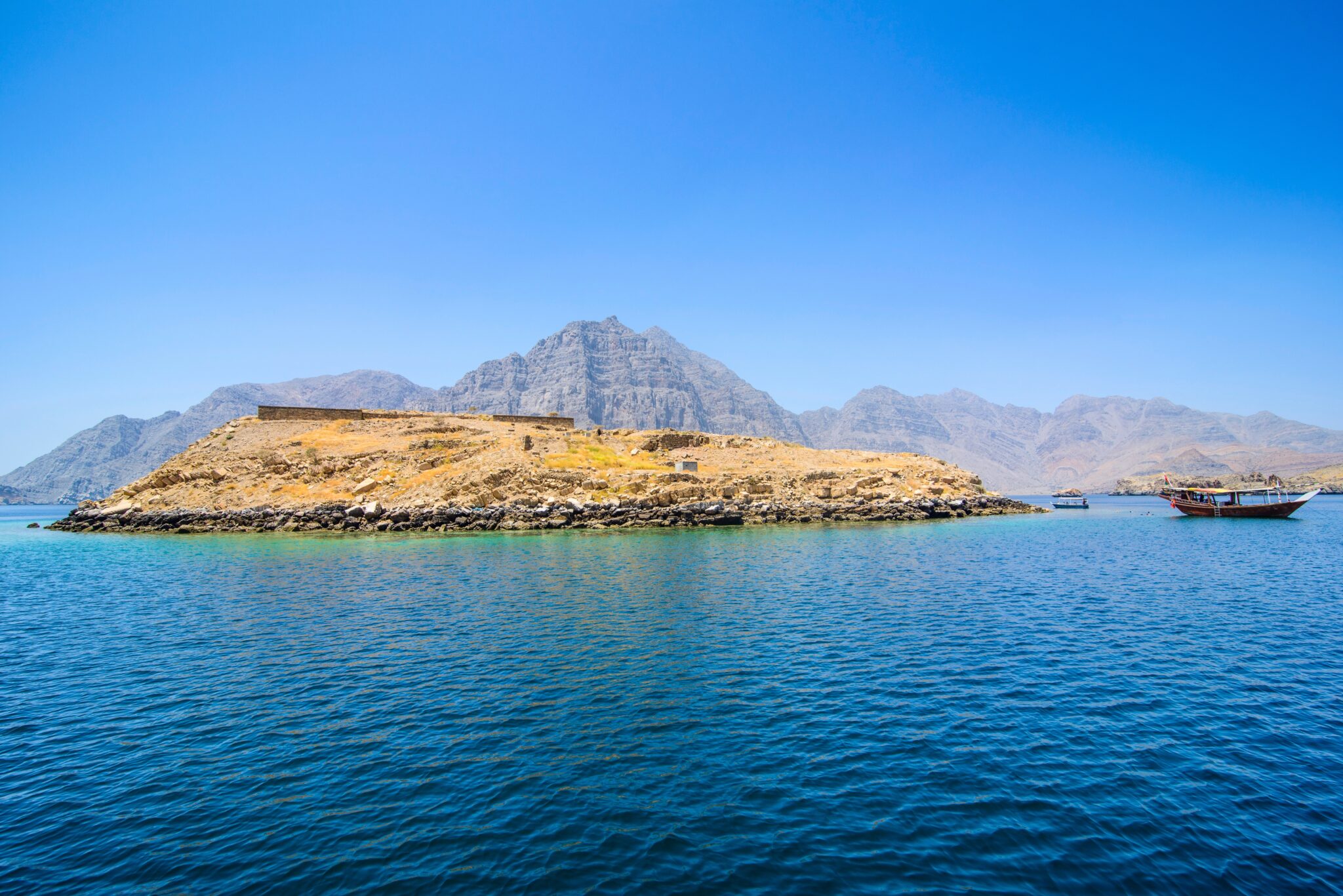Telegraph,Island,In,The,Khor,Ash-sham,Fjord,,Musandam,,Oman,,Middle