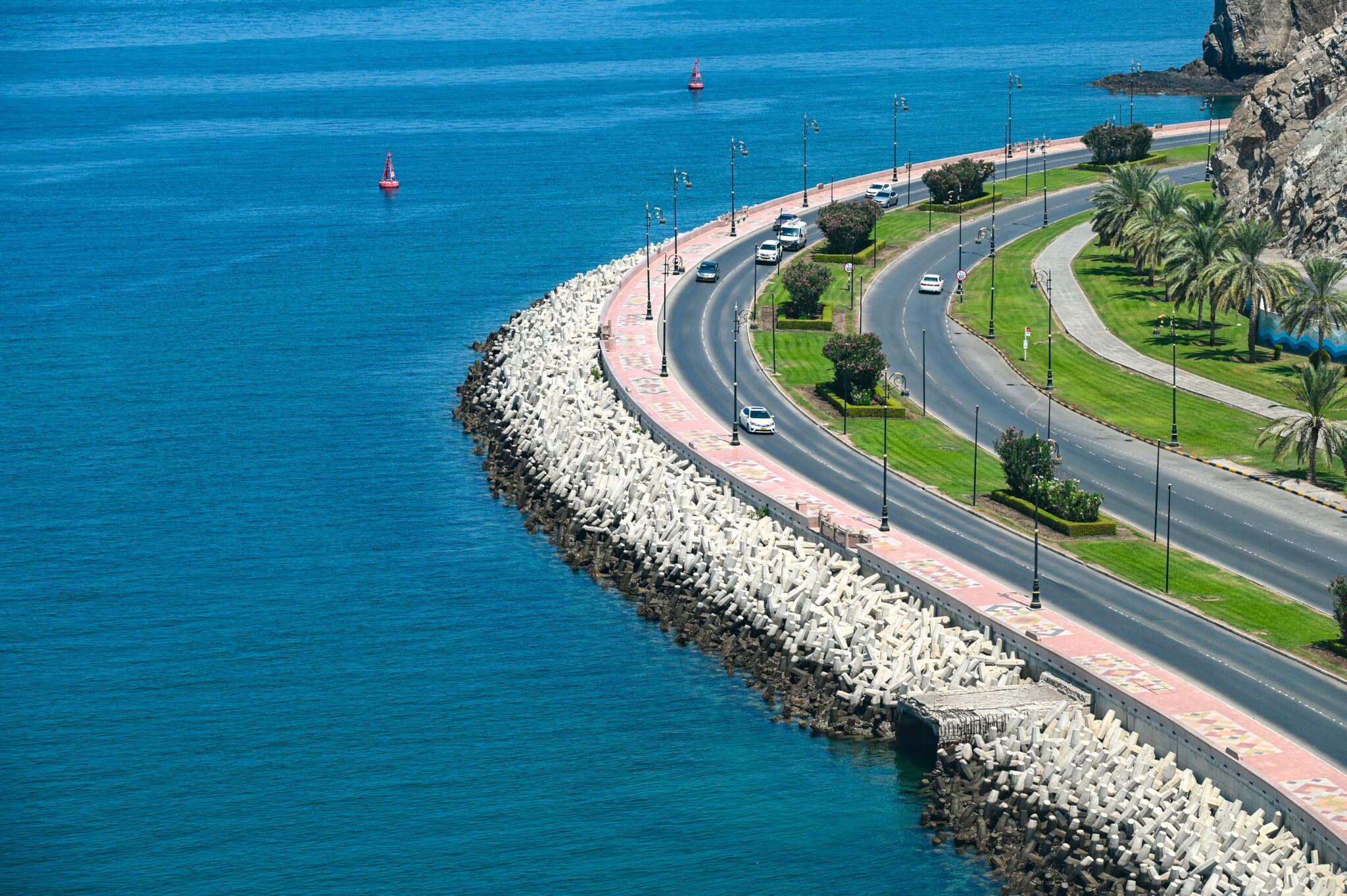 Panoramic,View,Of,Muscat,Harbour,In,Muttrah,,Oman