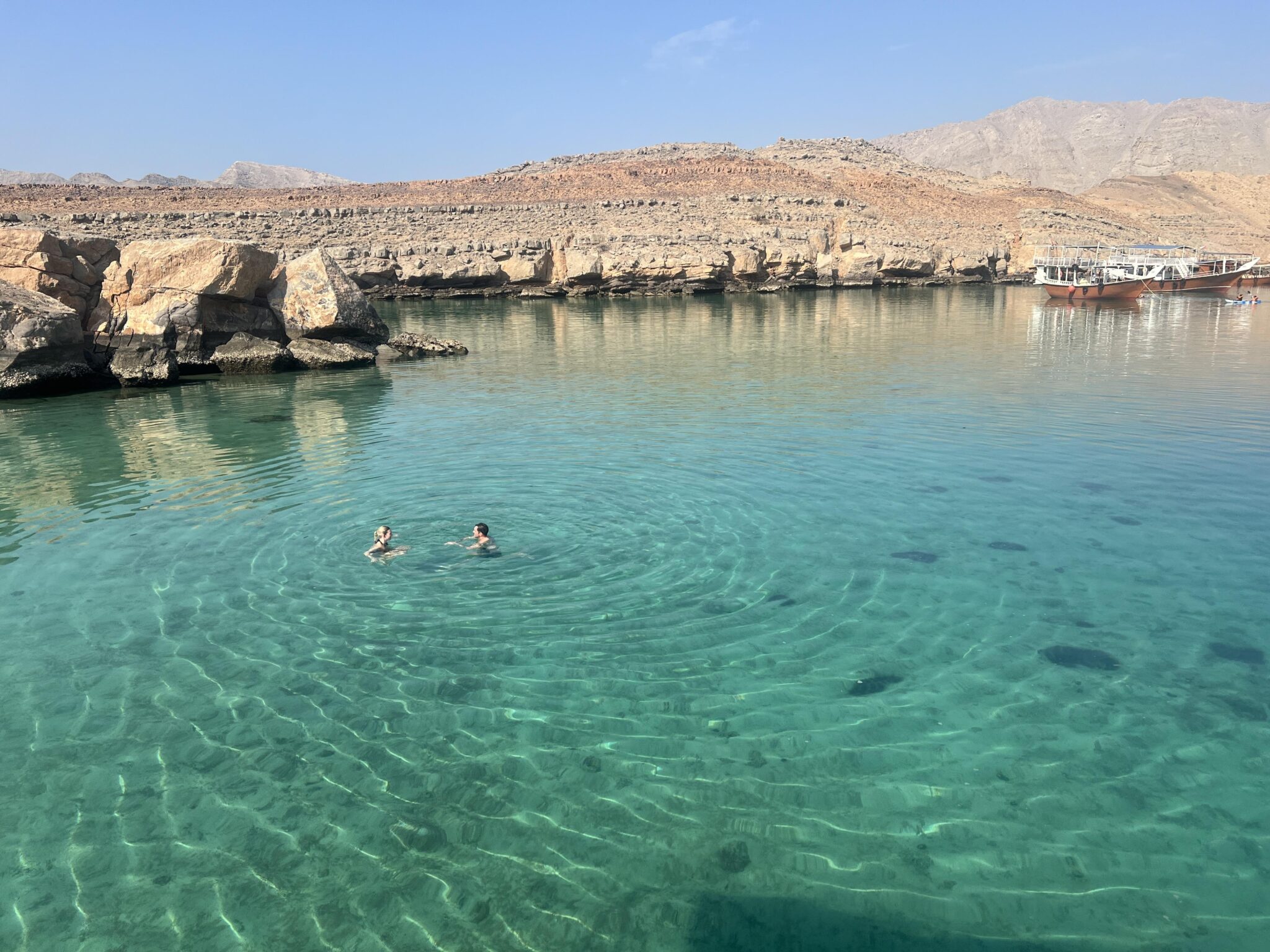 People,Swimming,On,Seebi,Island,,Khasab,,Oman.,Taken,On,December