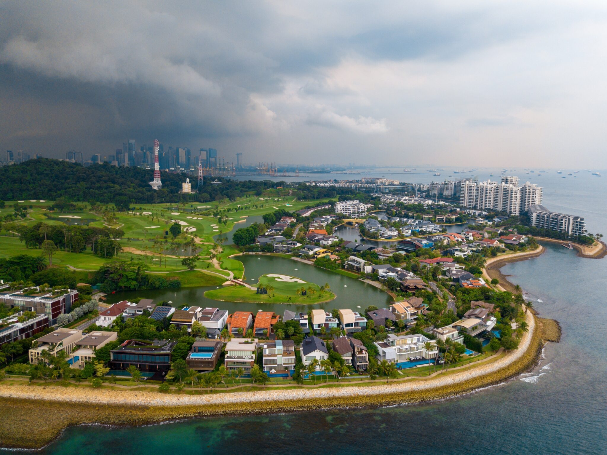 Housing,At,Sentosa,Cove,Singapore