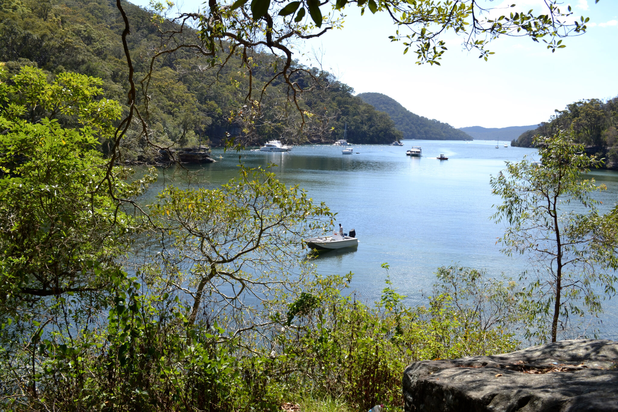 Secluded,Cove,And,Boats,At,Cowan,Creek,,A,Tributary,Of