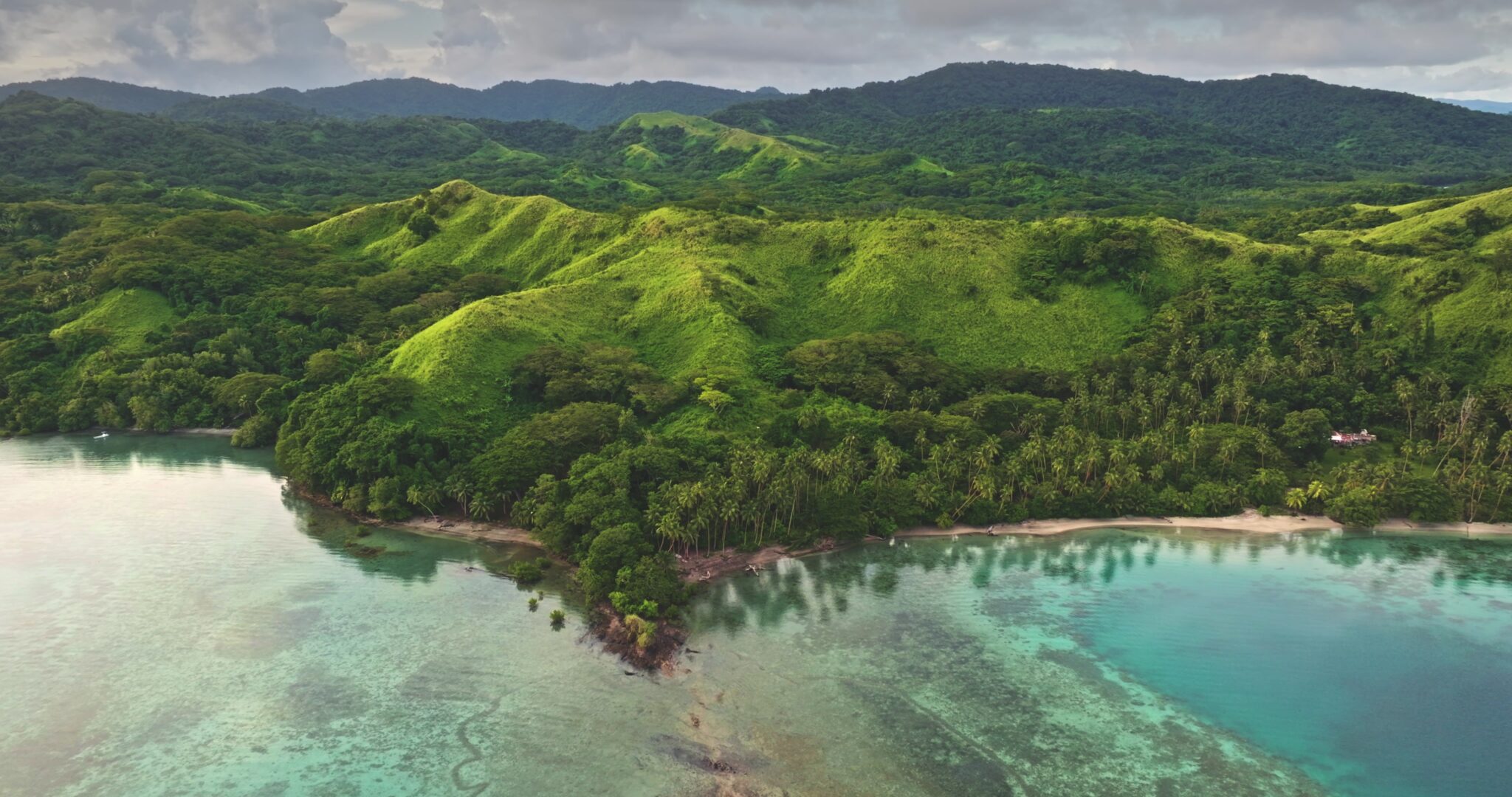 Fiji,Islands:,Lush,Green,Vegetation,Cover,Hill,Terrain,On,A