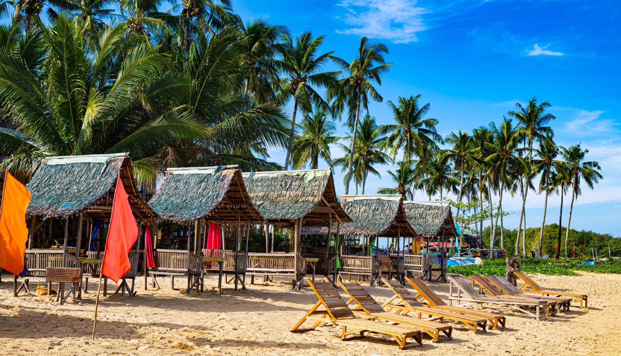 Nacpan,Beach,Near,El,Nido,,Palawan,,Philippines.