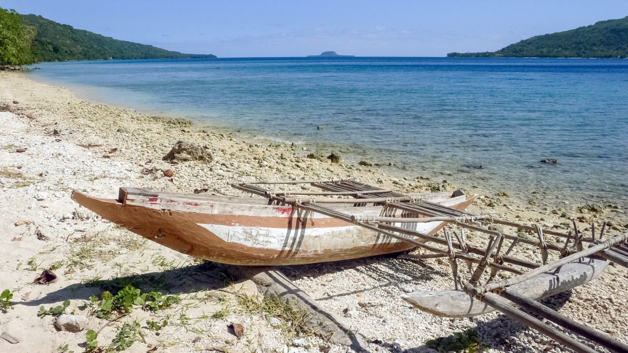 Efate,Beach,In,Front,Of,Lelepa,Island,,Vanuatu.,Local,People