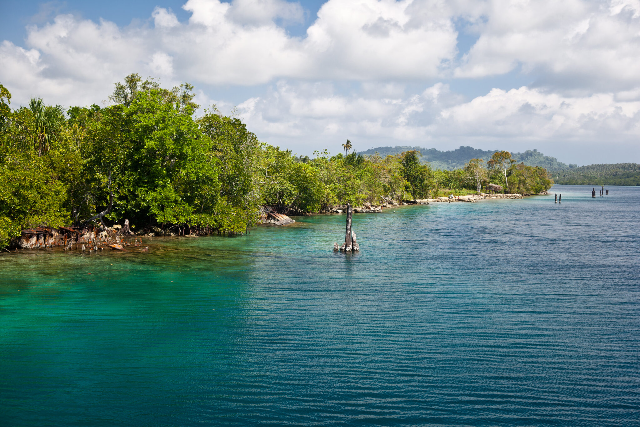 Wreckage,From,Wwii,Lines,White,Beach,In,The,Solomon,Islands.