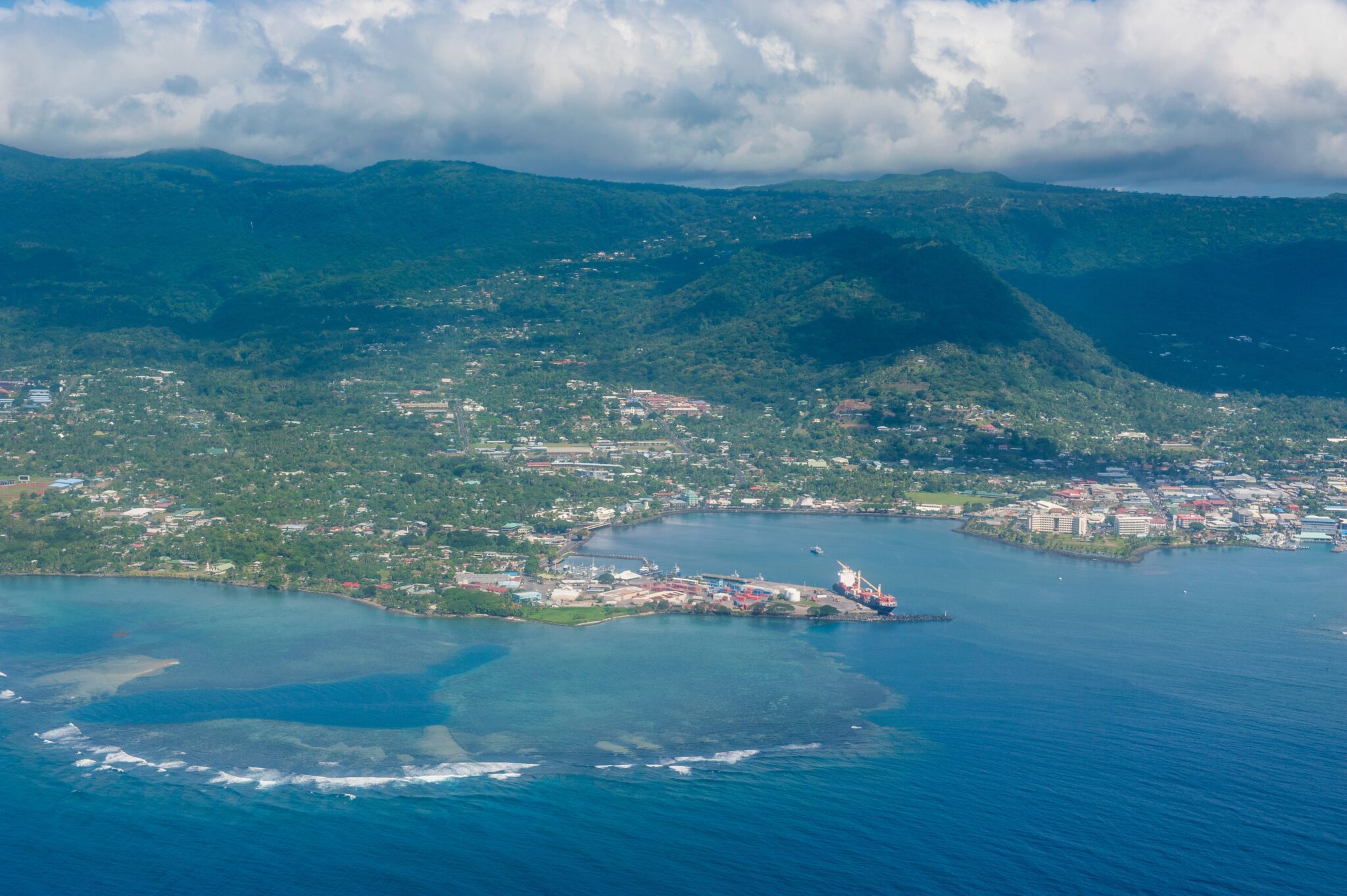 Aerial,Of,The,Island,Of,Upolu,,Samoa,,South,Pacific,,Pacific