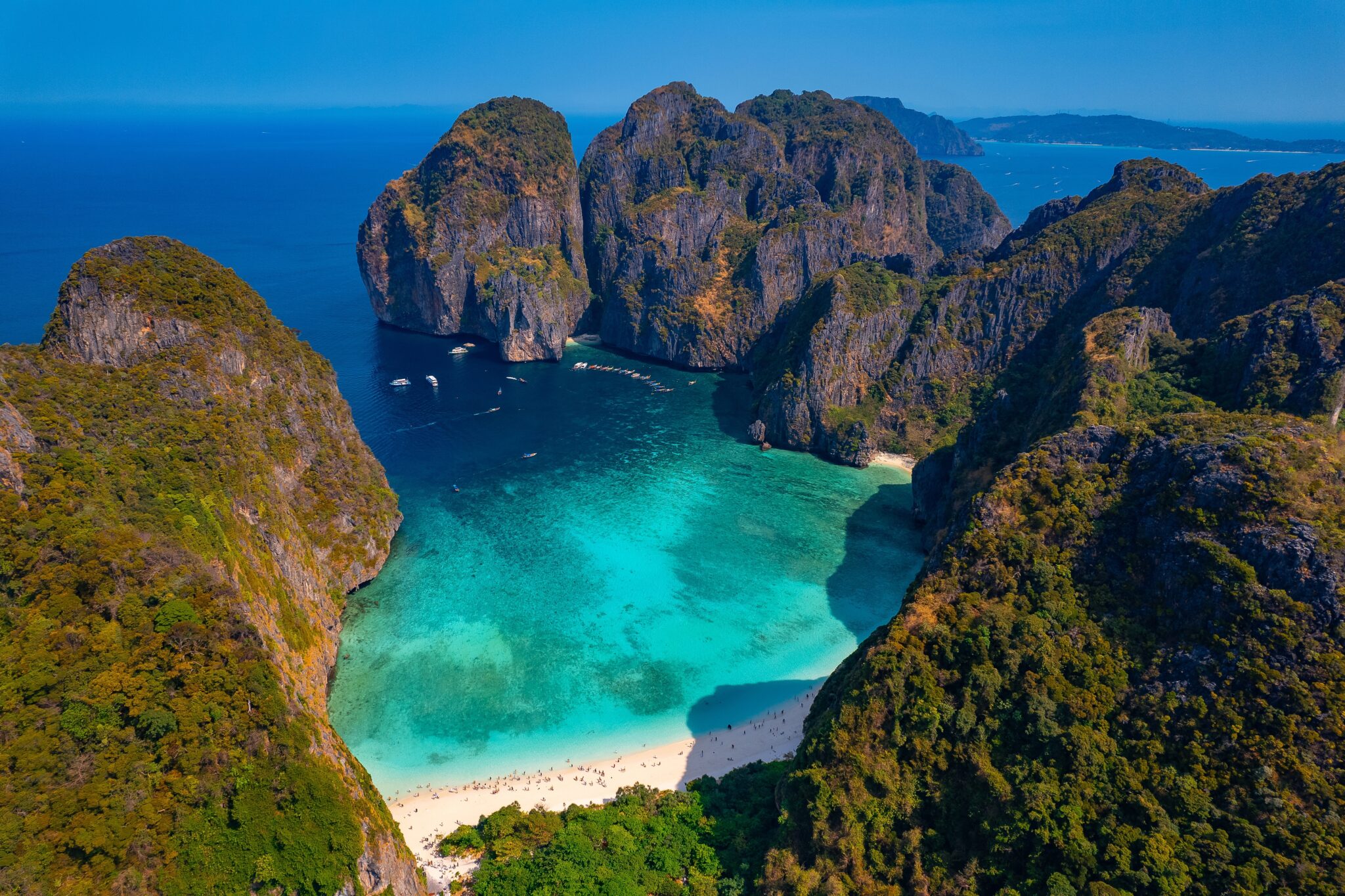 Paradise,Lagoon,Maya,Bay,,Island,Ko,Phi,Phi,Leh,,Thailand,
