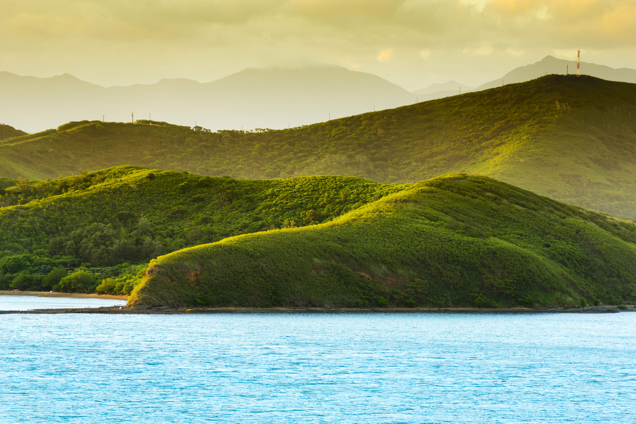 Sunset,Landscape,On,The,Hills,Around,Noumea,,New,Caledonia