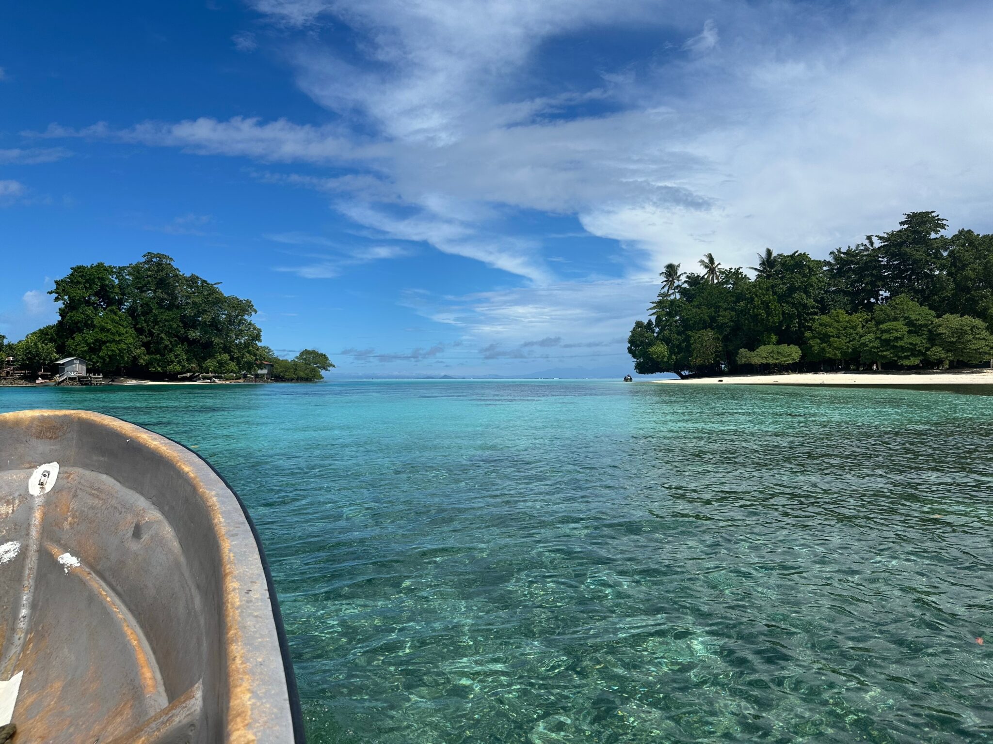 Boat,Crossing,The,Lagoon,In,The,Solomon,Islands