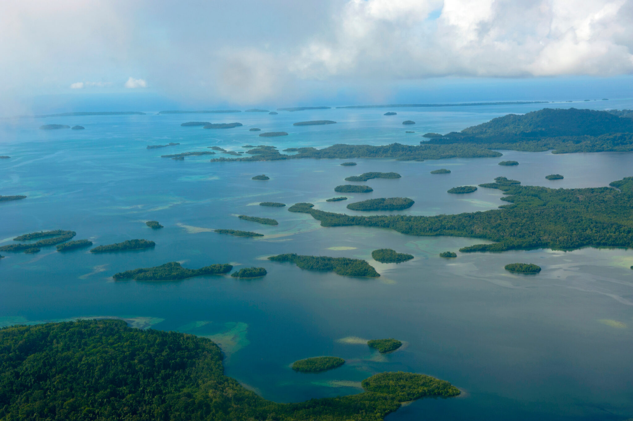 Aerial,Of,The,Marovo,Lagoon,,Solomon,Islands,,Pacific