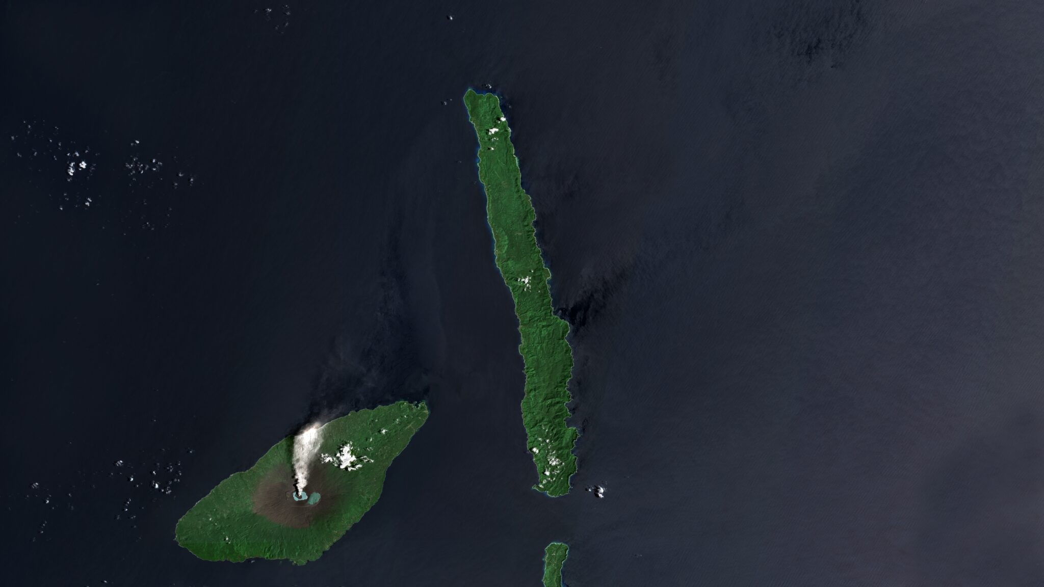 Maewo,Island,In,The,Coral,Sea,On,A,Satellite,Image