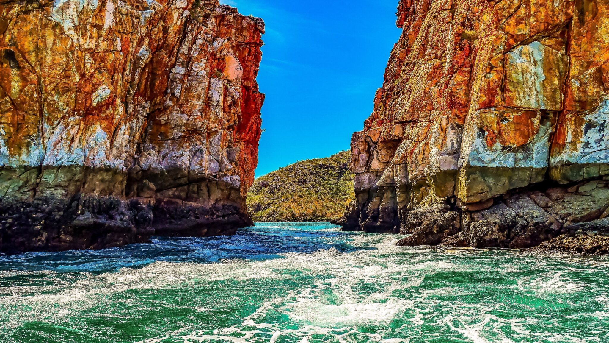 A,Scenic,View,Of,The,Horizontal,Falls,In,The,Islands