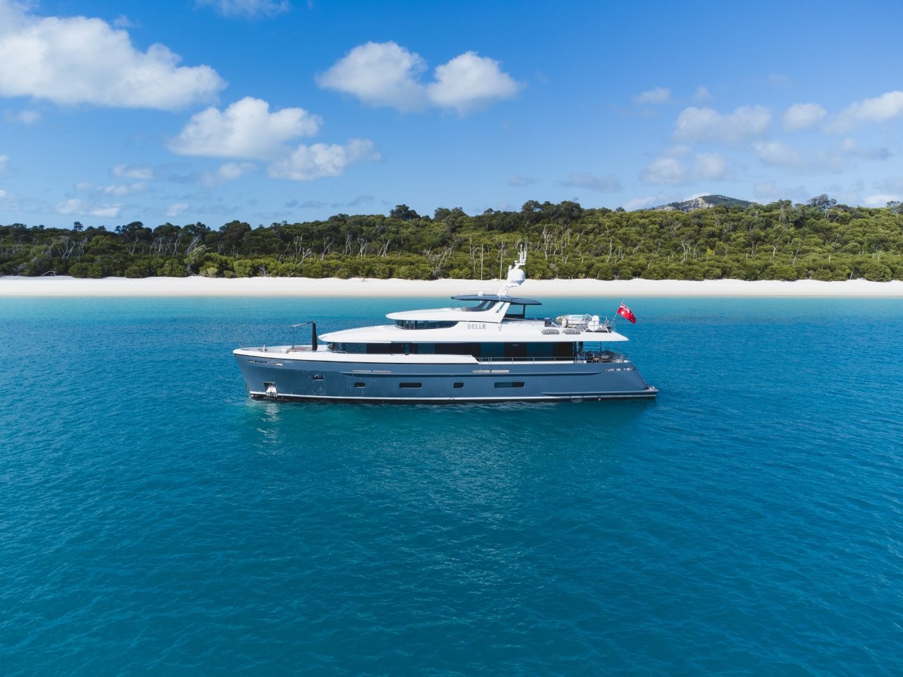 Luxury Yacht Charter Belle at Whitehaven Beach Whitsundays