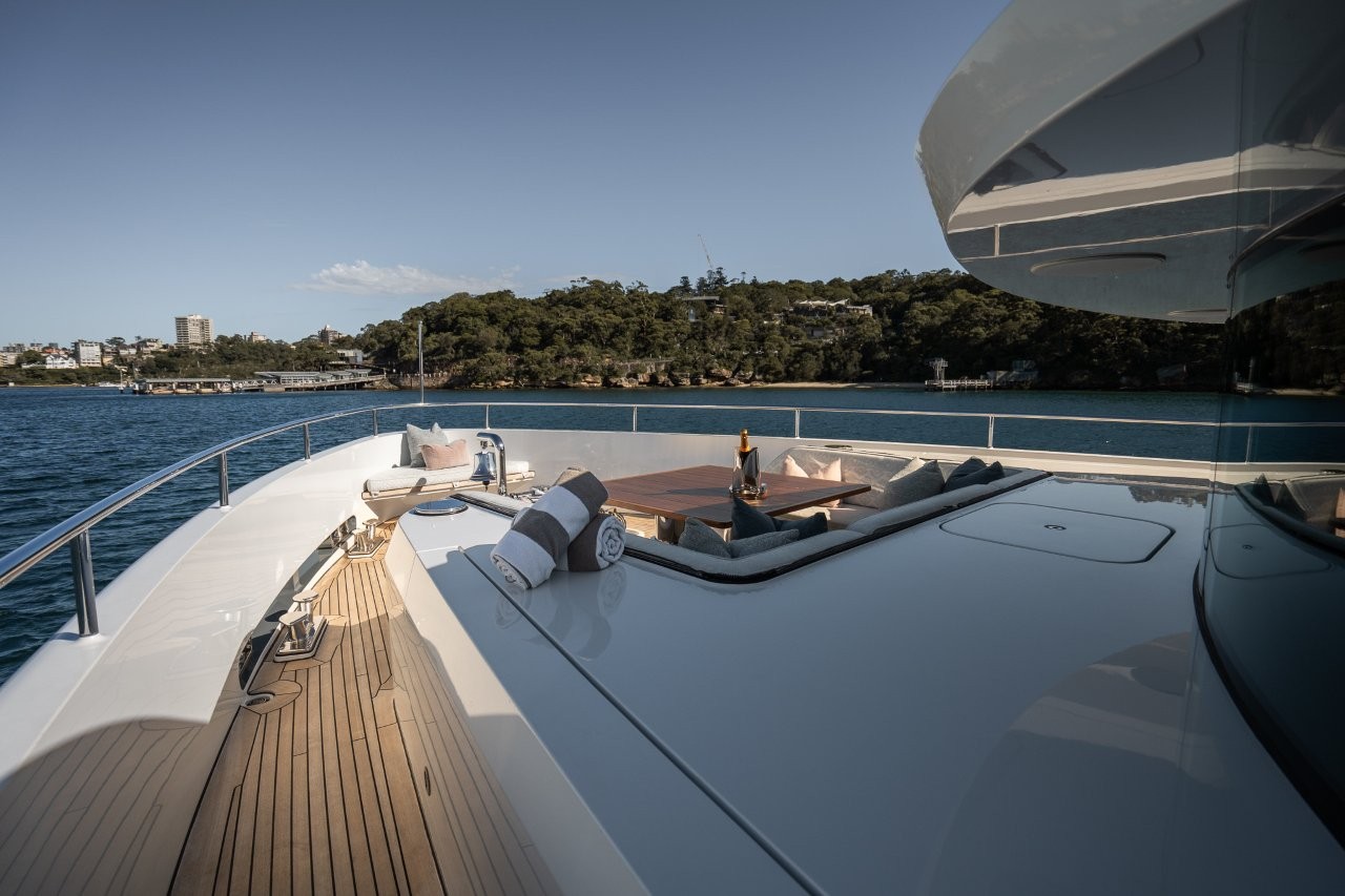 Relax on the Bow Luxury Charter Yacht