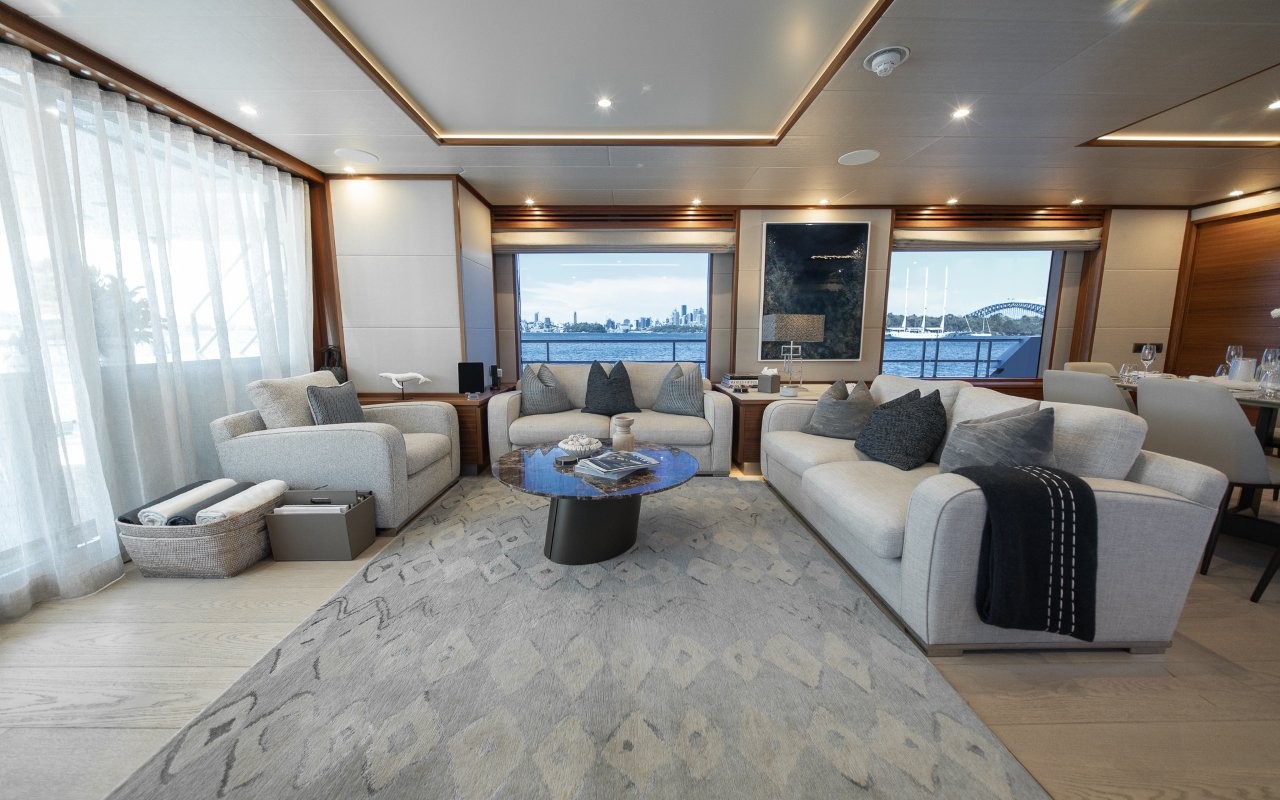 Spacious Saloon Whitsundays Charter Yacht