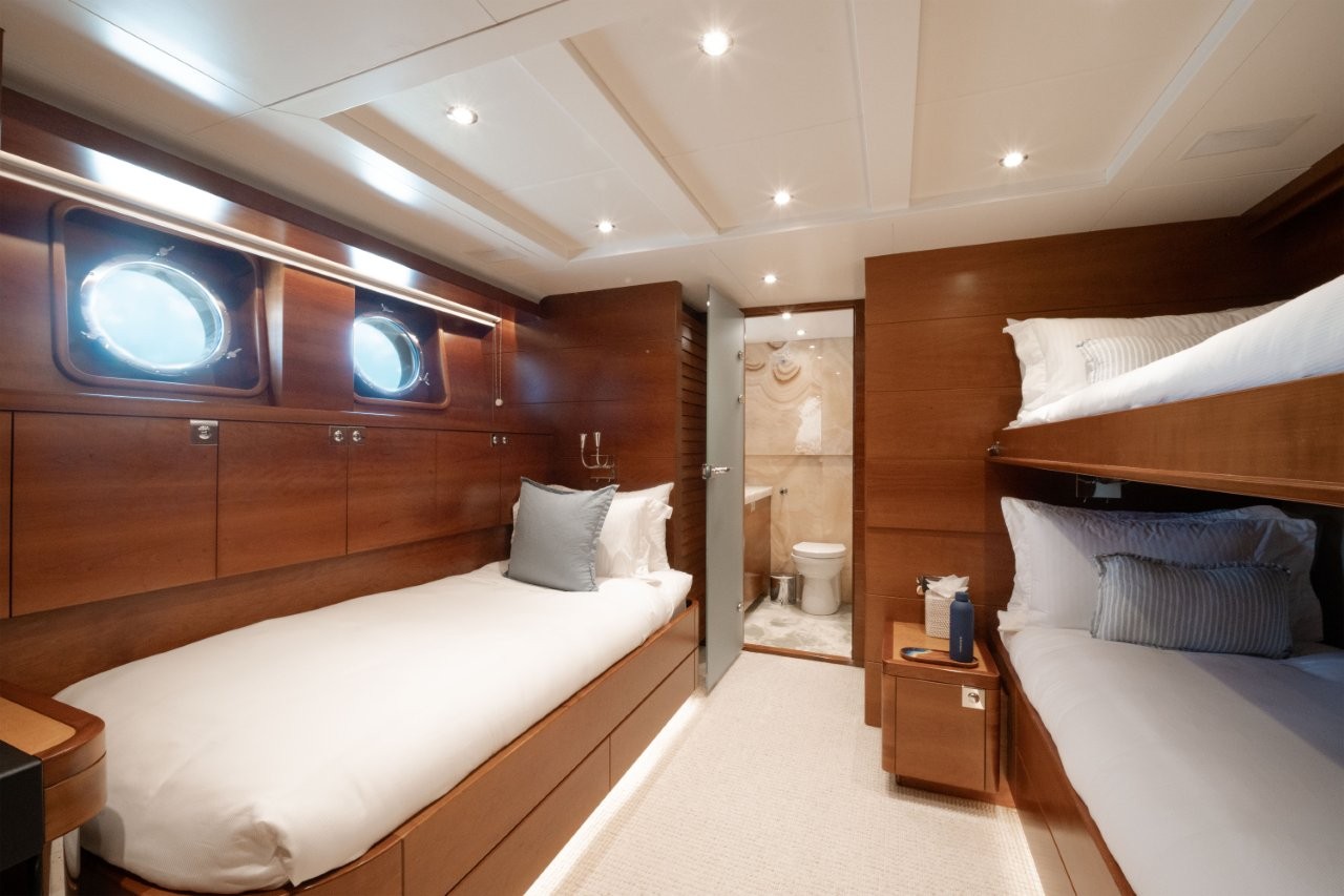 Twin cabin with Pullman Bed | Beluga Luxury Yacht Charter Cairns Great Barrier Reef