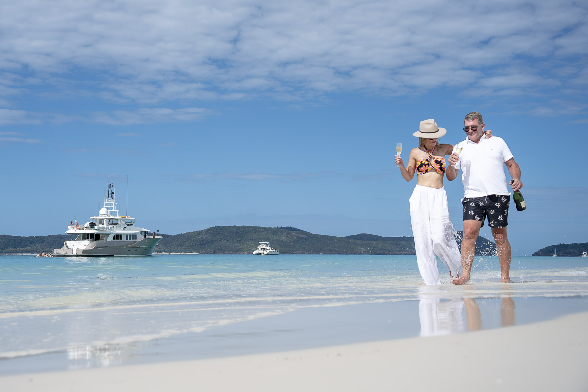 Whitsundays Charter Yacht TT Exploring Whitehaven Beach