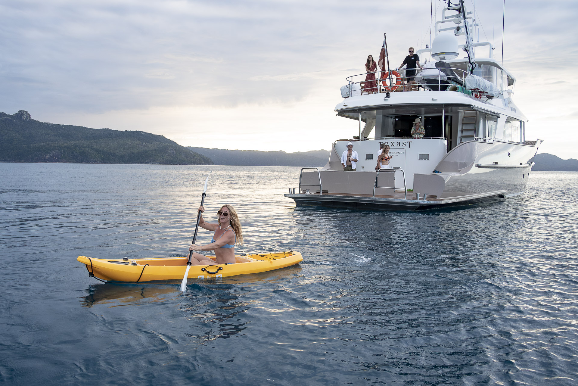 Whitsundays Charter Yacht TT with a range of watertoys 