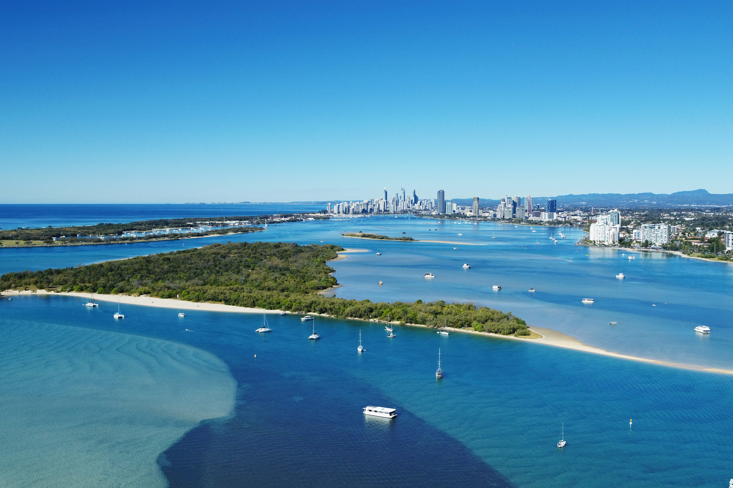YOTSPACE luxury yacht charters - Gold Coast - Wave Break Island