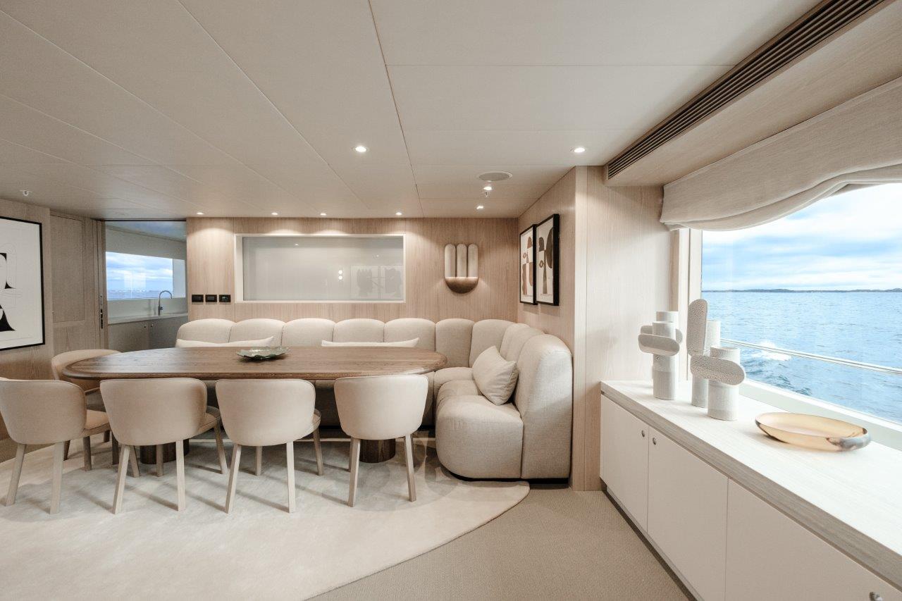 Main Dining & Saloon - Akiko Charter Yacht