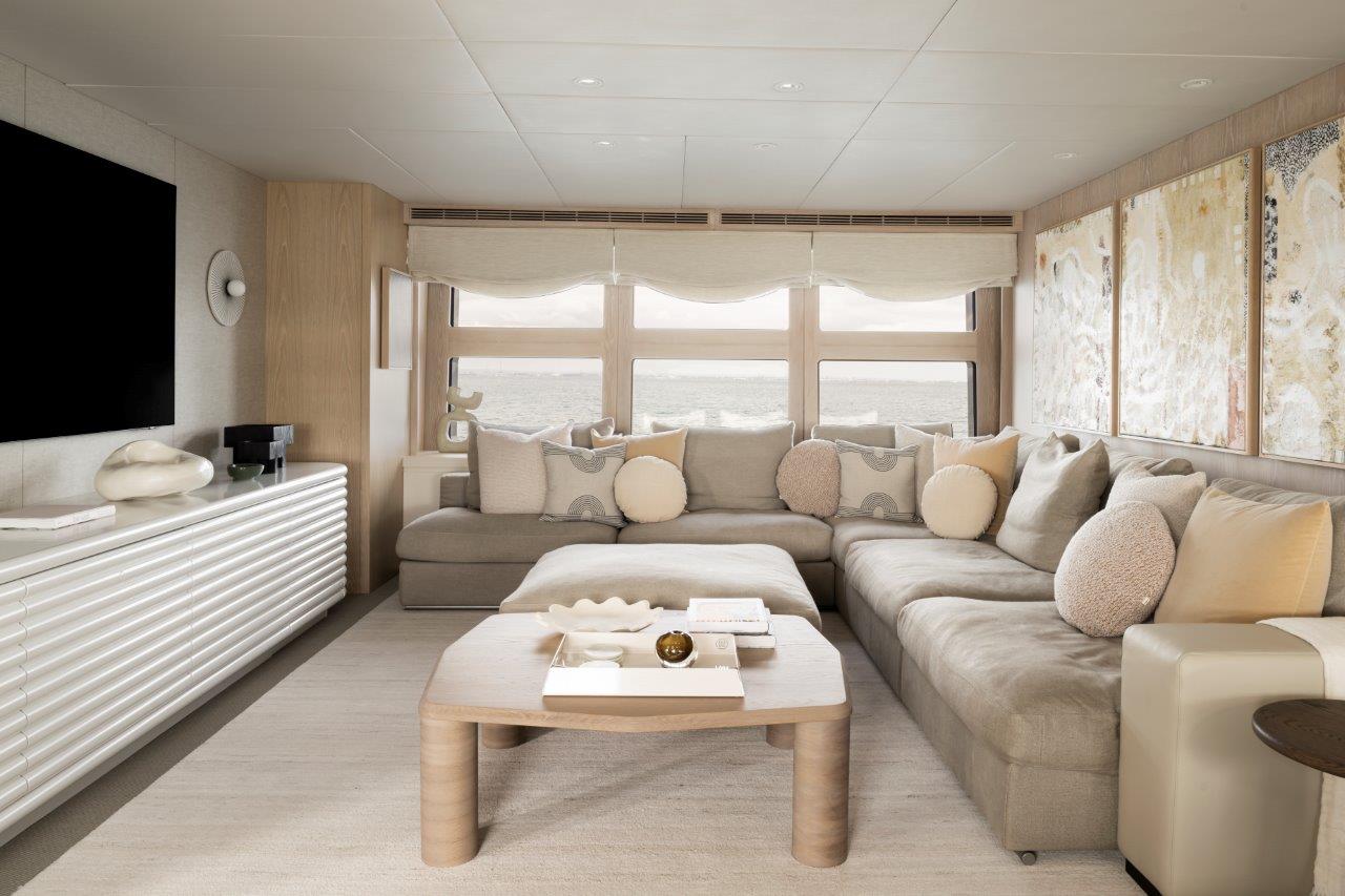 Living Saloon Area - Akiko Charter Yacht