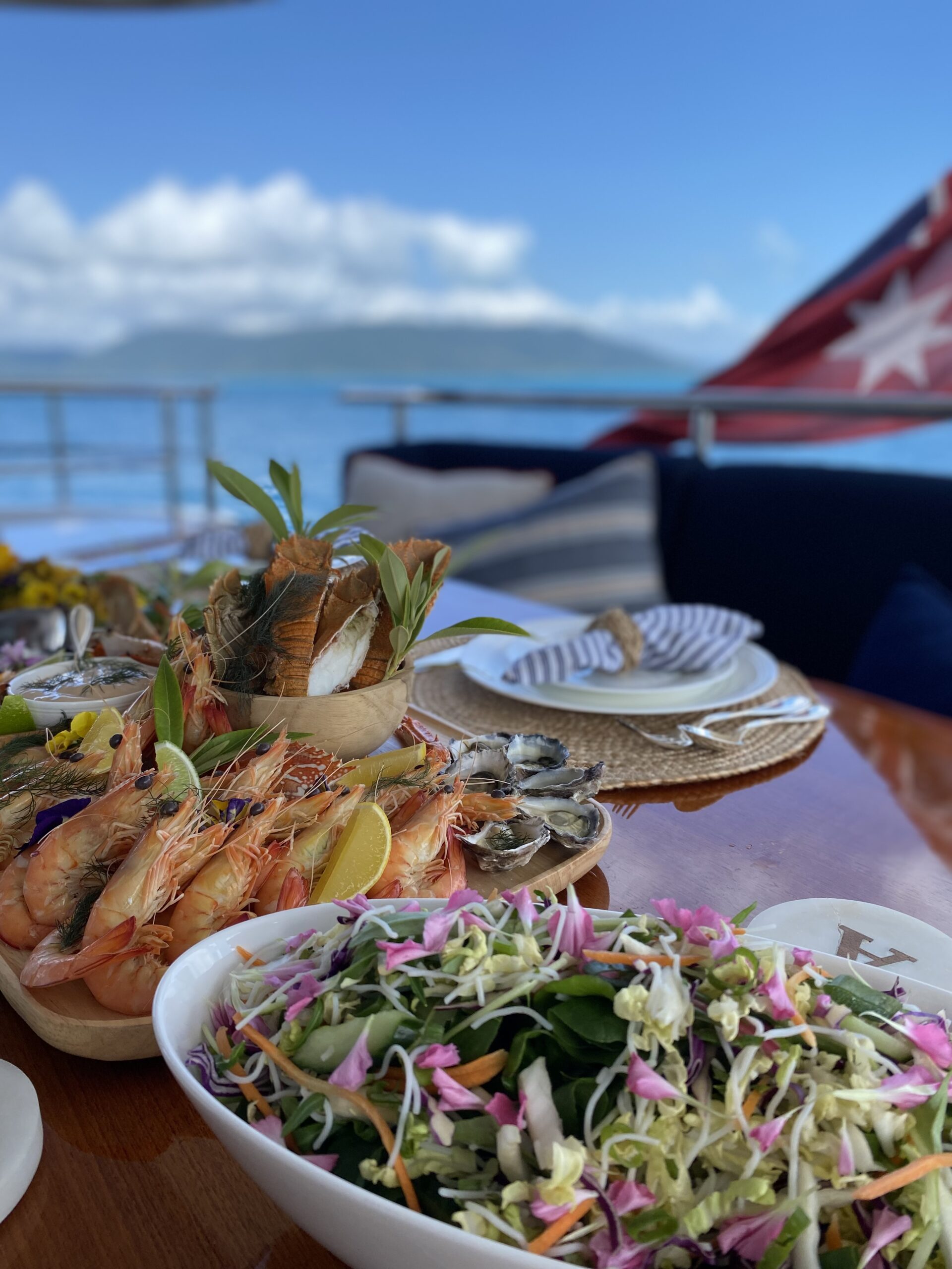 Enjoy fresh local produce onboard Whitsundays Luxury Yacht Charter Aurora 