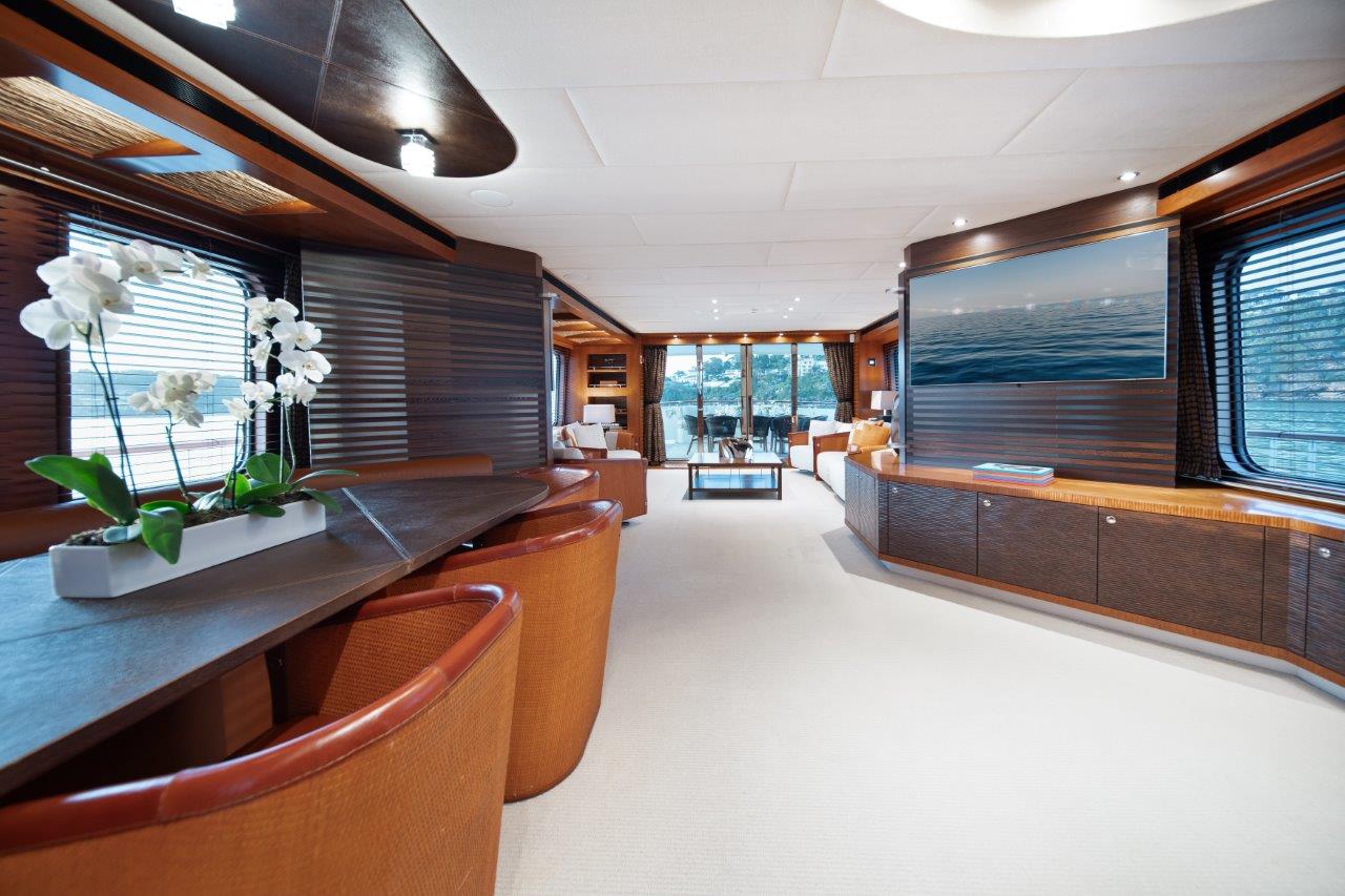 Spacious Interior - Superyacht Charter Little Perle - Whitsundays, Great Barrier Reef